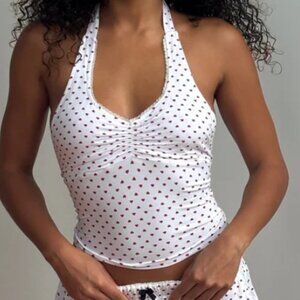 Hoaka Apparel - Red Heart Cozy Camisole Top - Small - NWT